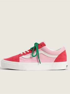 Vans Old Skool Pink and Red Low-Top Sneakers
